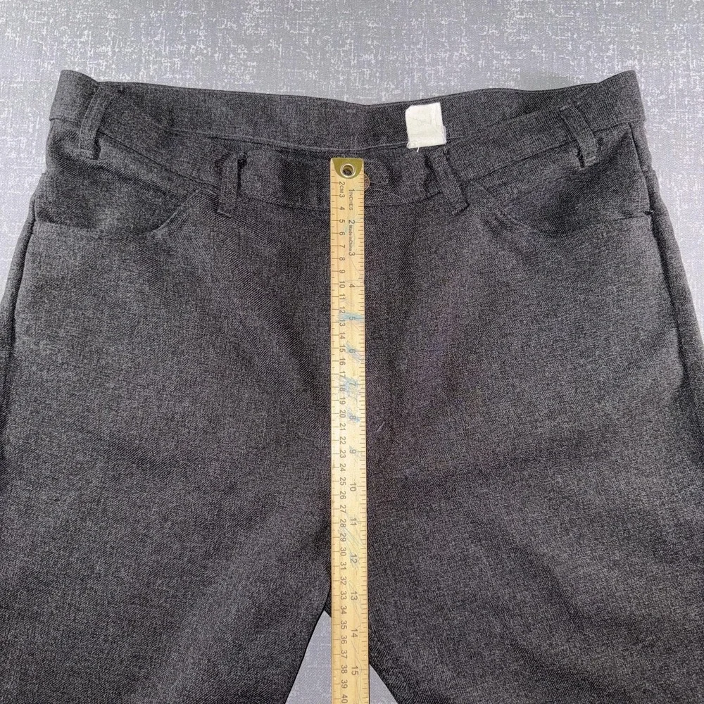 Levis Jeans Mens 35x32 Gray 80s Sta-Prest Denim Regular Fit Straight Leg Casual